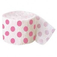 Pink Dots Crepe Birthday Party Baby Shower Streamer